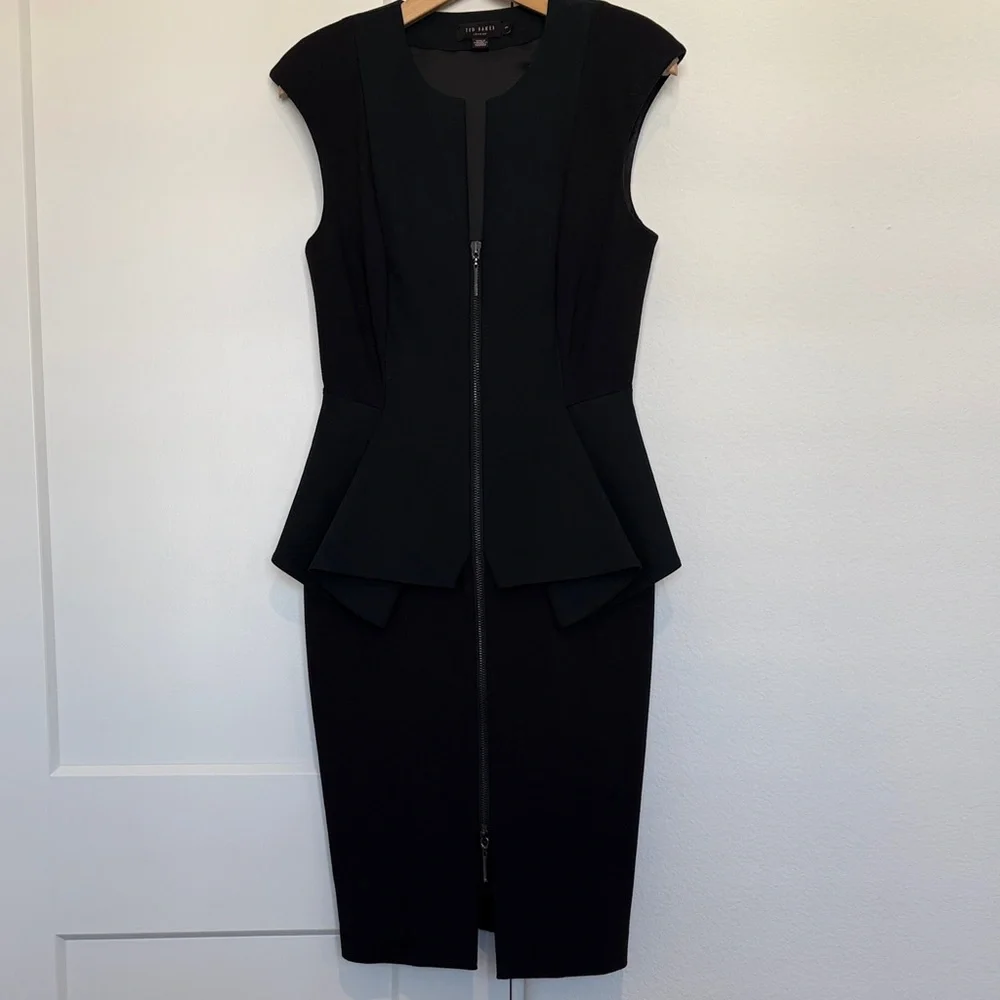Ted Baker ‘Jamthun’ Zip Peplum Sheath Dress
